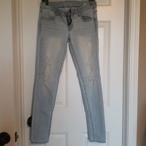 America Eagle distressed jeggings